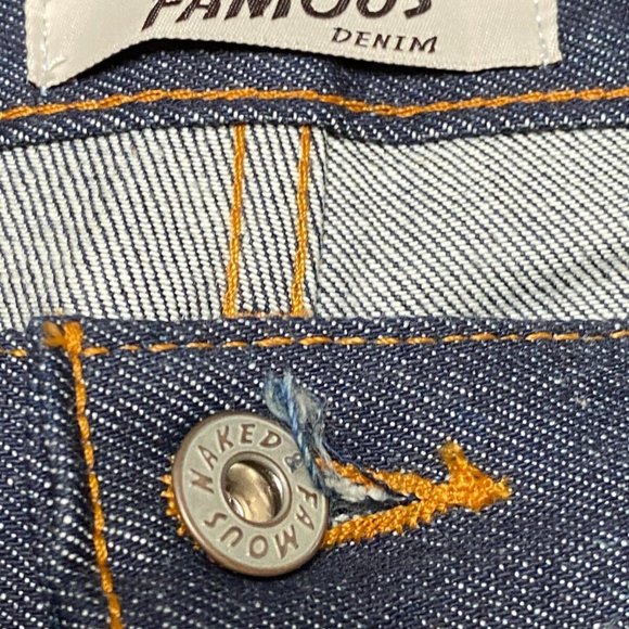 Naked & Famous Denim Jeans Men's Skinny Guy Dirty Fade Selvedge Sz 38 - Picture 4 of 11